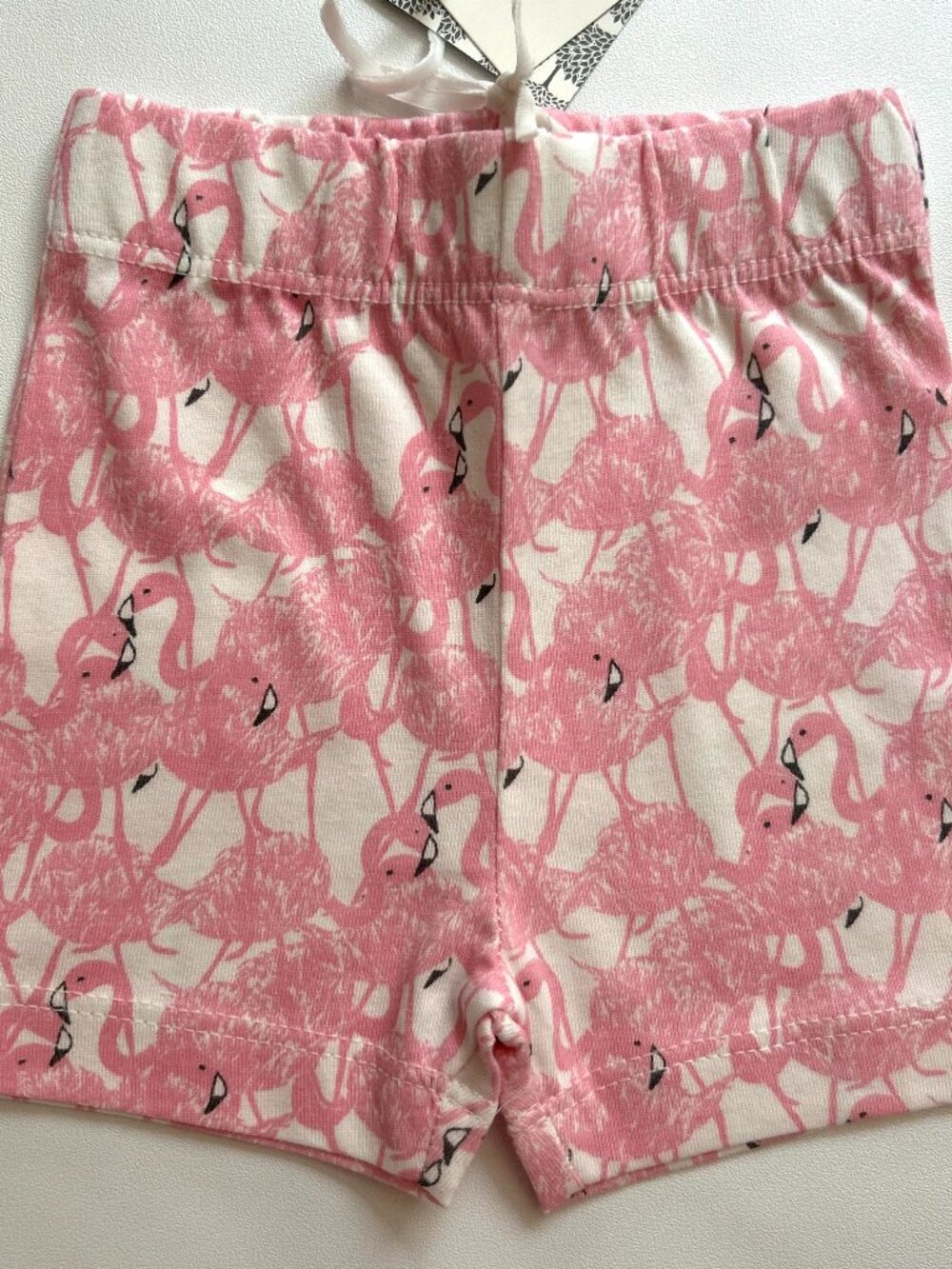 NWT Kate Quinn Flamingo Bike Shorts 3-6M Organic Cotton Baby